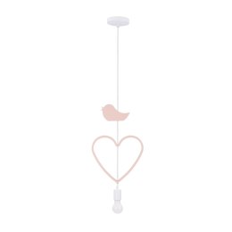 HEART B LAMPA WISZĄCA 1X20W E27 IQ KIDS RÓŻOWY