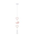 HEART BH LAMPA WISZĄCA 1X20W E27 IQ KIDS RÓŻOWY