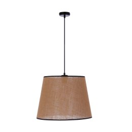 JUTLAND LAMPA WISZĄCA CZARNY 1X40W E27 ABAŻUR BEŻOWY