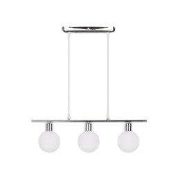 Oden lampa wisząca chromowy 3x40w g9 klosz biały