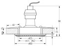 SOC-01 BK GU10 50W 230V OPR.STROP.STAŁA OKRĄGŁA ODLEW