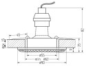 SOC-02 BK GU10 50W 230V OPR.STROP.STAŁA OKRĄGŁA ODLEW