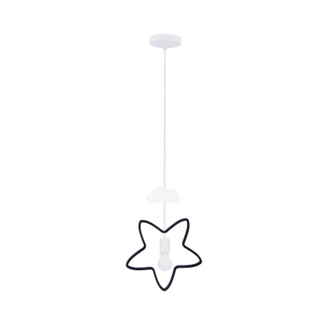 STAR C LAMPA WISZĄCA 1X20W E27 IQ KIDS CZARNY+BIAŁY