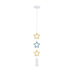 STARS LAMPA WISZĄCA 1X20W E27 IQ KIDS ZŁOTY+NIEBIESKI