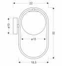 Cordel lampa kinkiet chromowy 1x28W G9 klosz biały