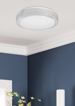 Rabel lampa sufitowa plafon bezbarwny 12W LED 4000K 27cm klosz biały