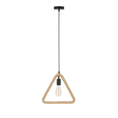 Triun lampa wisząca czarny+beżowy 1x40W E27