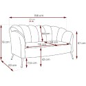 Sofa ARDIA eureka 2127 złoty