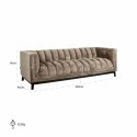 RICHMOND sofa BEAUDY brązowa - trudnopalna