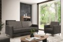 Pufa SELVA B manila dark grey czarny